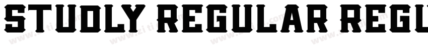 Studly Regular Regul字体转换
